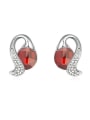 thumb Fashion Cubic austrian Crystals-covered Alloy Stud Earrings 1