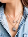 thumb Simple Double Stars Women Necklace 1