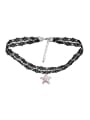 thumb Personalized Starfish austrian Crystal Lace Band Necklace 2