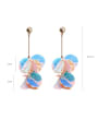 thumb Alloy With Rose Gold Plated Bohemia Round Drop Earrings 2