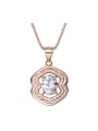 thumb Fashion austrian Crystal Rose Gold Plated Necklace 0