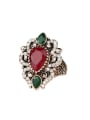 thumb Retro style Elegant Resin Crystals Alloy Ring 0