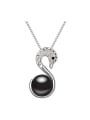 thumb Fashion Imitation Pearl-accented Swan Alloy Necklace 0
