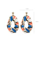 thumb Alloy With Rose Gold Plated Simplistic Geometric Drop Earrings 2