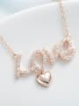 thumb 2018 S925 Silver Letter-shaped Necklace 3