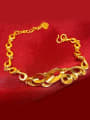 thumb Adjustable Gold Plated Hollow Bracelet 0