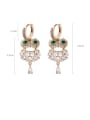 thumb Alloy With Gold Plated Cute Owl Drop Earrings 3