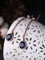 thumb Alloy Fashion Simple Artificial Crystal Drop threader earring 3