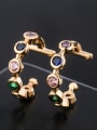 thumb Copper With  Cubic Zirconia Fashion Round Ear clip 2