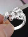 thumb Silver Plated Animal Shaped Fashion Opening Ring 2