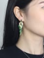 thumb Fashion Zircons Tassel Drop Chandelier earring 1