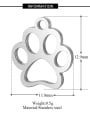 thumb Stainless Steel With Cute Irregular Dog'paw Charms 1