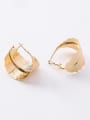 thumb Alloy With Gold Plated Trendy Leaf Earrings 0