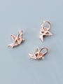 thumb 925 Sterling Silver With  Cubic Zirconia  Personality Paper Crane  Pendants 2