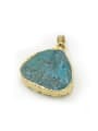 thumb Simple Triangle Natural Blue Crystal Pendant 1