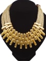 thumb Exaggerated Three Layers Alloy Plating Necklace 1