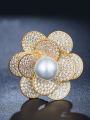 thumb Gold Plated Pearl Corsage 0
