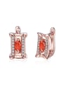 thumb Fashion Marquise Zircon Rhinestones Earrings 0