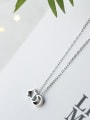 thumb Elegant Moon And Star Shaped S925 Silver Necklace 0