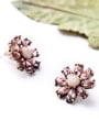 thumb Fresh and Lovely Alloy Flowers Stud Cluster earring 1
