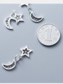 thumb 925 Sterling Silver With Antique Silver Plated Vintage Star Moon  Pendant 1
