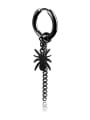 thumb Stainless Steel With Black Gun Plated Personality Insect spiders Earrings 0