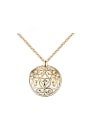 thumb Exquisite 18K Gold Plated Round Shaped Necklace 0