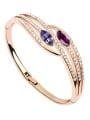 thumb Fashion Rose Gold Plated Oval austrian Crystals Alloy Bangle 1