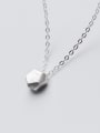 thumb Trendy Geometric Shaped S925 Silver Necklace 0