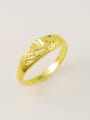 thumb Exquisite 24K Gold Plated Flower Shaped Copper Ring 0