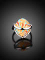 thumb Personality Geometric Shaped Polymer Clay Ring 2