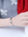 thumb Personalized Chain Opening Silver bangle 1