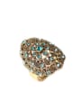 thumb Bohemia style Retro Rhinestones Hollow Alloy Ring 2