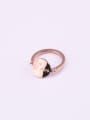 thumb Round Rose Gold Plated Personality Ring 0