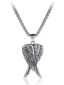 thumb Stainless Steel With Antique Silver Plated Trendy wing Necklaces 0