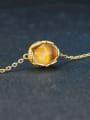 thumb Fashion Natural Small Round Yellow Crystal Simple Bracelet 2