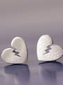 thumb Heart-shape Fashionable Stud Earrings 0