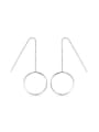 thumb Simple Hollow Round Line Earrings 0