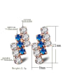 thumb Fashion Geometric Crystal Women Clip Earrings 3