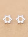 thumb Hollow Six-pointed Star stud Earring 0