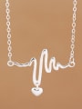 thumb Fashion Heart-rate shaped Necklace 0