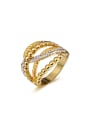 thumb Fashion Multi-layer Gold Plated Alloy Ring 0