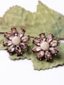 thumb Fresh and Lovely Alloy Flowers Stud Cluster earring 2