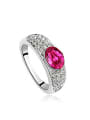 thumb Simple Cubic Shiny austrian Crystals Alloy Ring 0