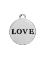thumb Stainless Steel With  round with love words Charms 0