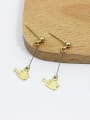 thumb Creative 16K Gold Plated Swallow Shaped Earrings 0