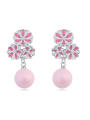 thumb Fashion Flowers Imitation Pearls Alloy Stud Earrings 3