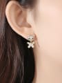 thumb Copper With Gold Plated Delicate Animal Bear Drop Earrings 1