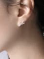 thumb Personalized Little Knot Silver Women Stud Earrings 1