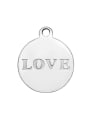 thumb Stainless Steel With  round with love words Charms 1